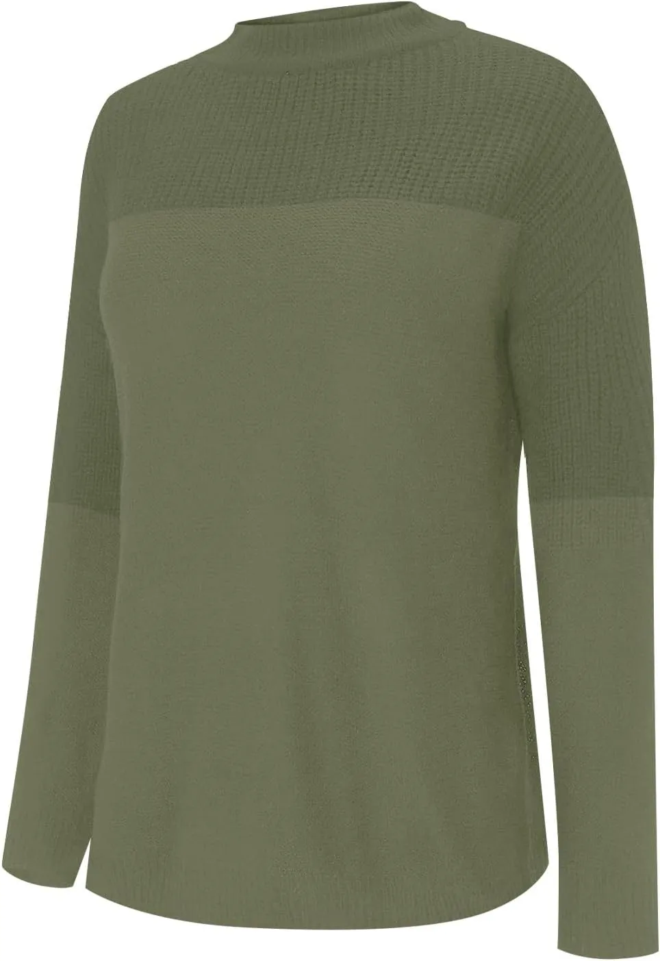 Pullover Sweaters for Women Crewneck Long Sleeve Knitted Sweaters Comfy Chunky Knit Sweaters Tops