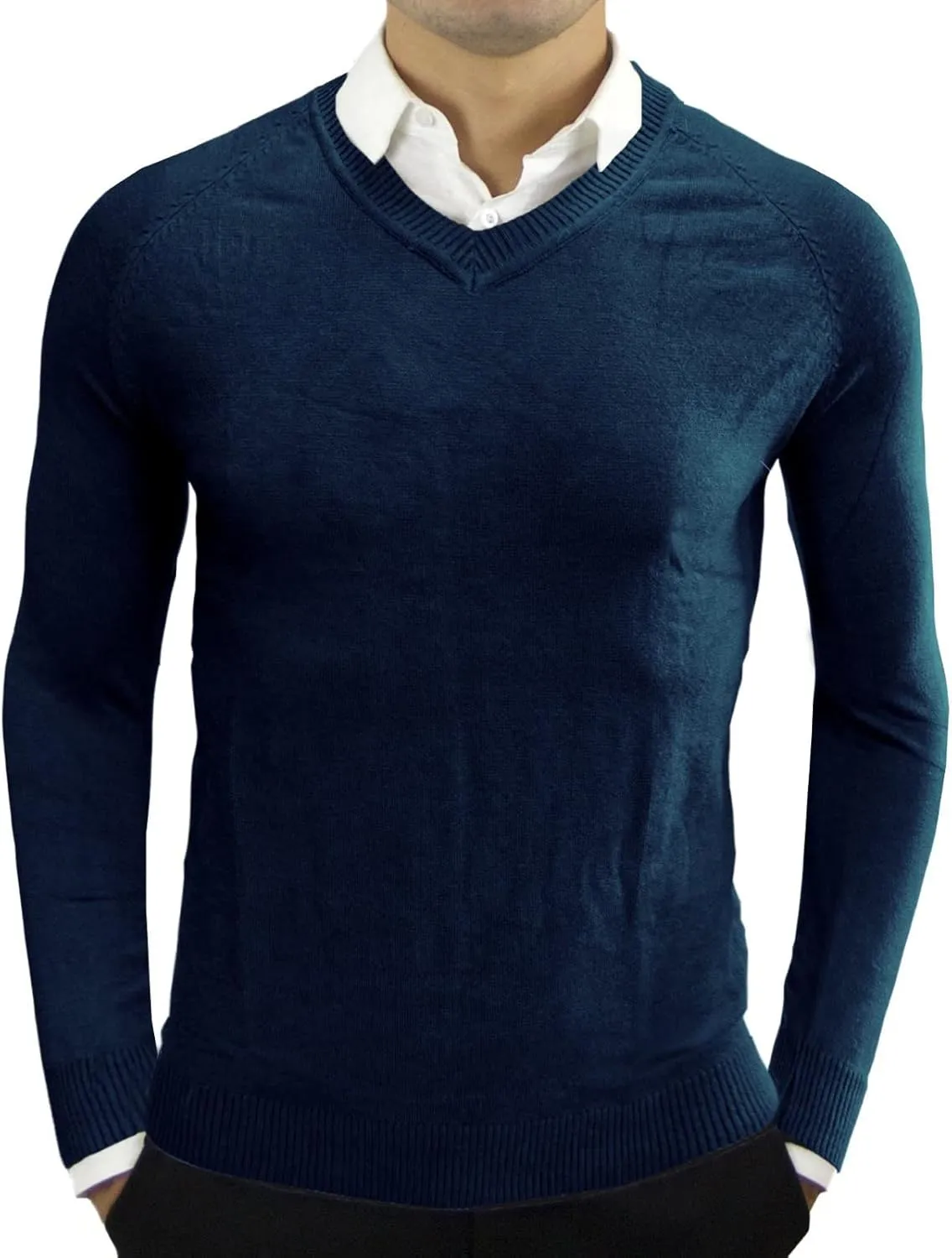Quilted Jacket Men British Slim Tops Blouse Striped Shirt Two- Sweater Soft Fashion Top Shirt Mens Work Sweater polo