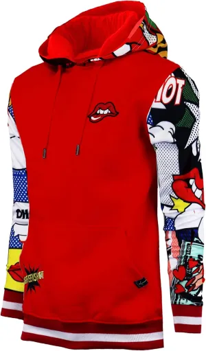 SCREENSHOT Mens Urban Hip Hop Premium Fleece Hoodie - Modern Pullover NYC Street Fashion Urbanwear Hooded Sweatshirt