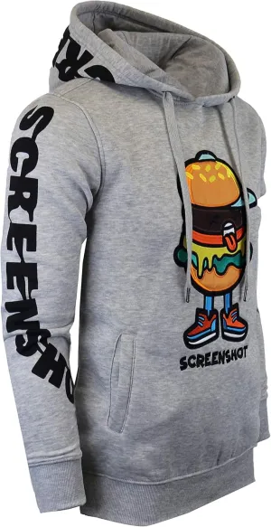 SCREENSHOT Mens Urban Hip Hop Premium Fleece Hoodie - Modern Pullover NYC Street Fashion Urbanwear Hooded Sweatshirt