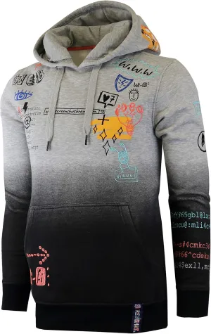 SCREENSHOT Mens Urban Hip Hop Premium Fleece Hoodie - Modern Pullover NYC Street Fashion Urbanwear Hooded Sweatshirt
