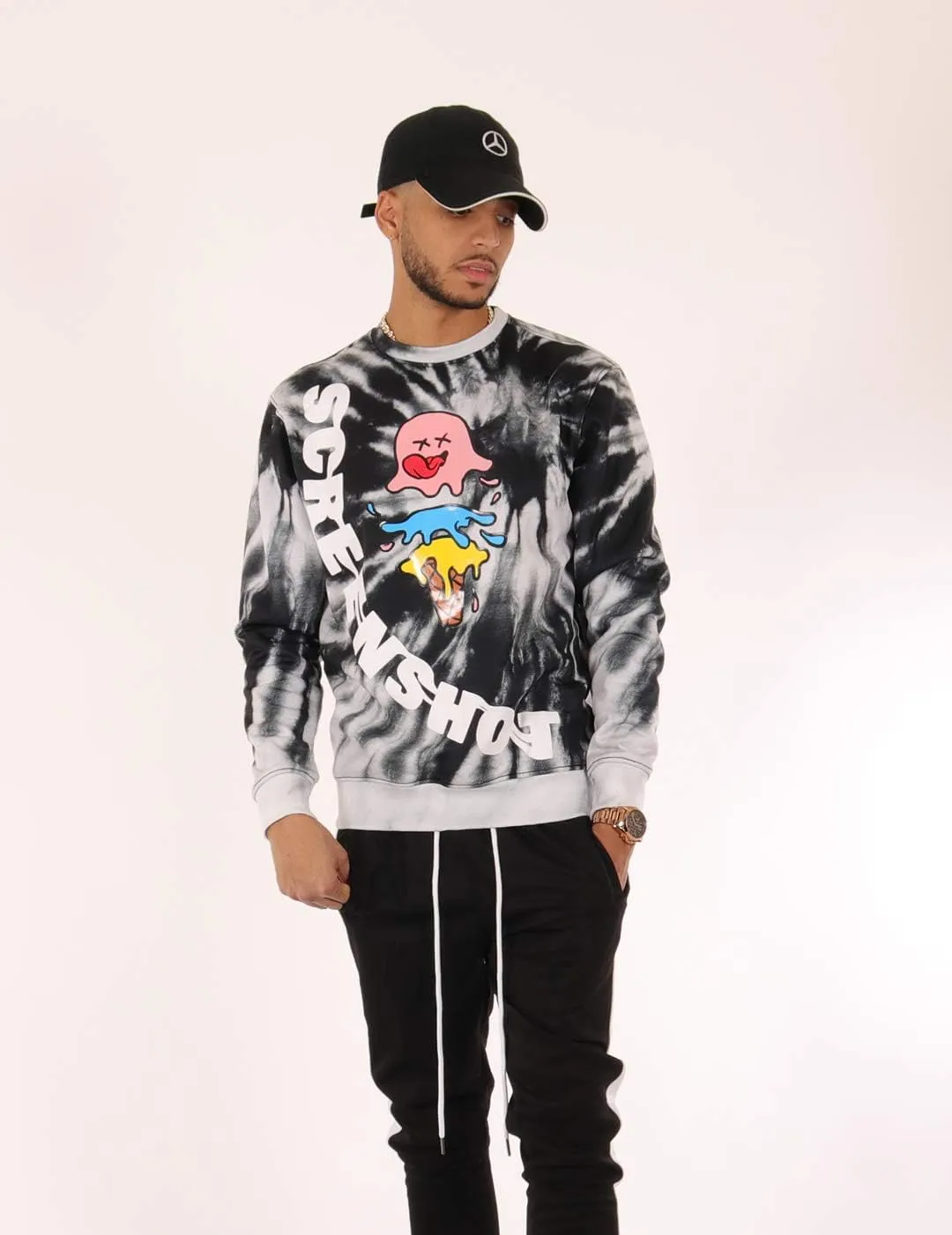 Screenshotbrand Mens Streetwear Fashion Premium Urban Tee - NYC Street Fashion Urbanwear Longline Print T-Shirt