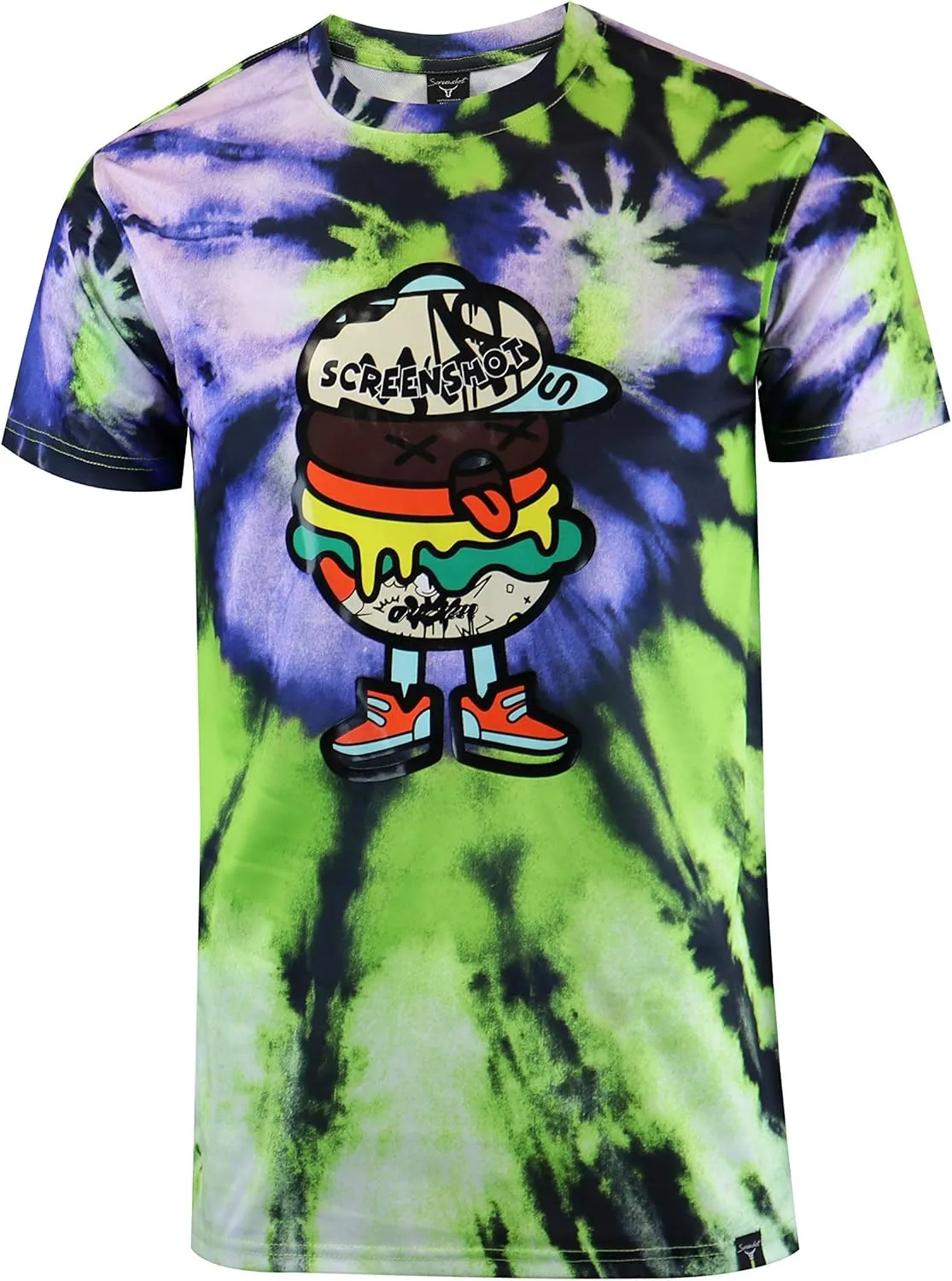 Screenshotbrand Mens Streetwear Fashion Premium Urban Tee - NYC Street Fashion Urbanwear Longline Print T-Shirt