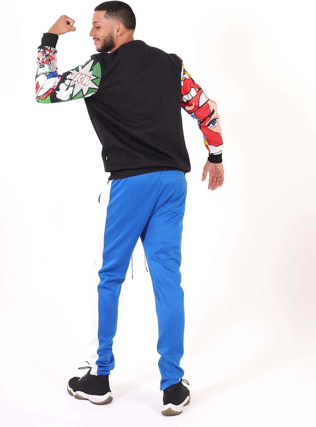 Screenshotbrand Mens Urban Hip Hop Premium Fleece - Pullover Active Urbanwear Street Fashion Crew Neck Sweatshirt