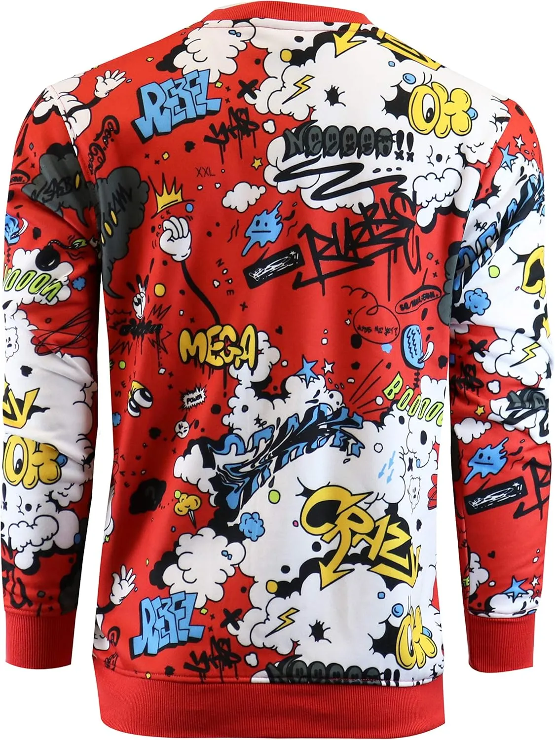 Screenshotbrand Mens Urban Hip Hop Premium Fleece - Pullover Active Urbanwear Street Fashion Crew Neck Sweatshirt