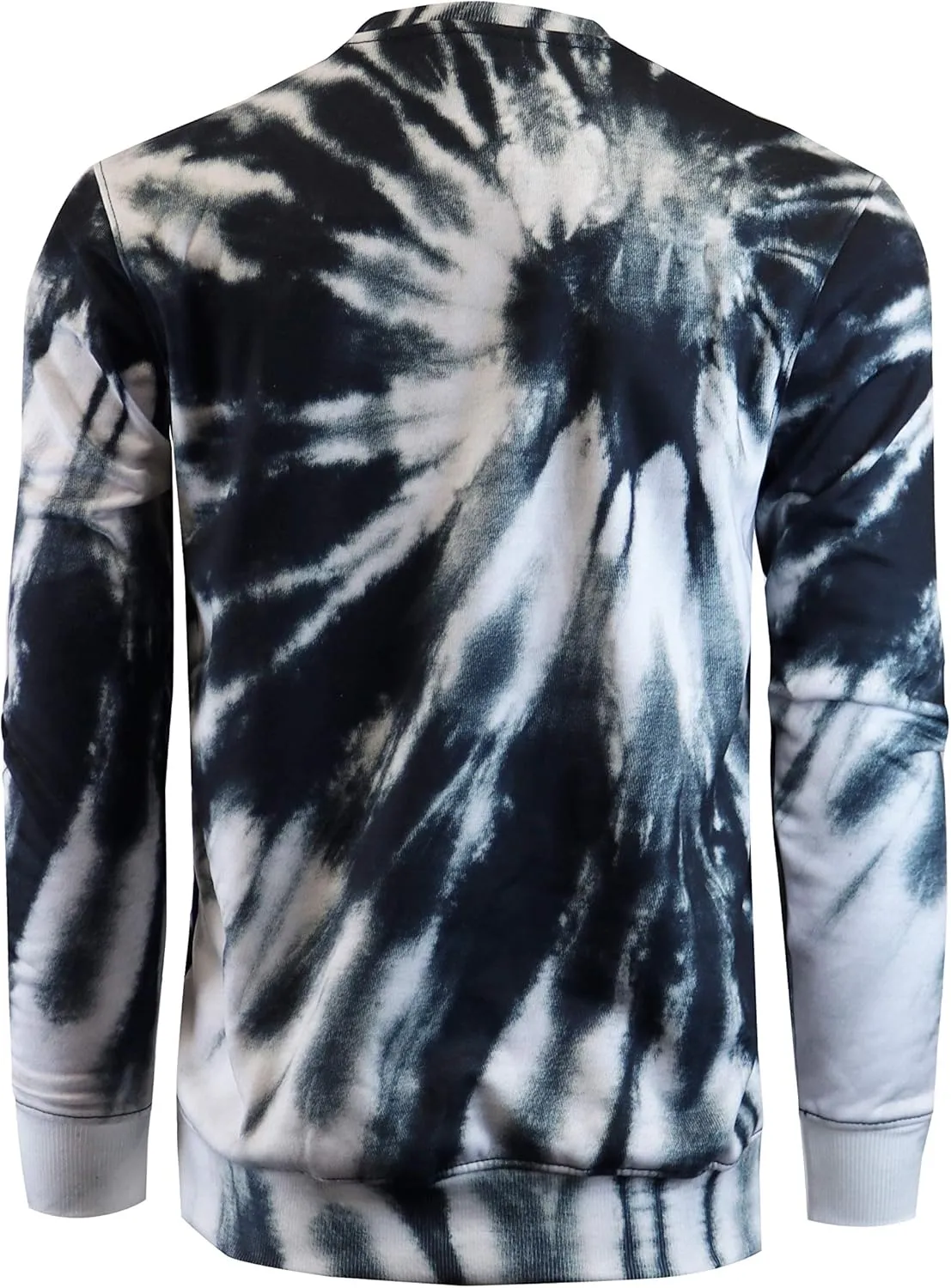 Screenshotbrand Mens Urban Hip Hop Premium Tie Dye Fleece - Pullover Active Urbanwear Street Fashion Crew Neck Sweatshirt