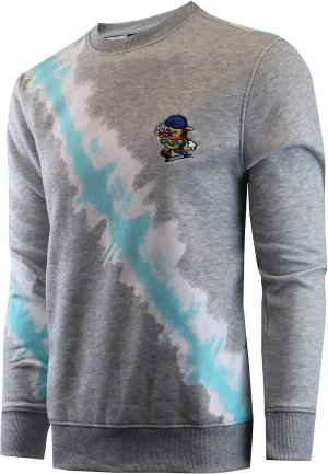 Screenshotbrand Mens Urban Hip Hop Premium Tie Dye Fleece - Pullover Active Urbanwear Street Fashion Crew Neck Sweatshirt