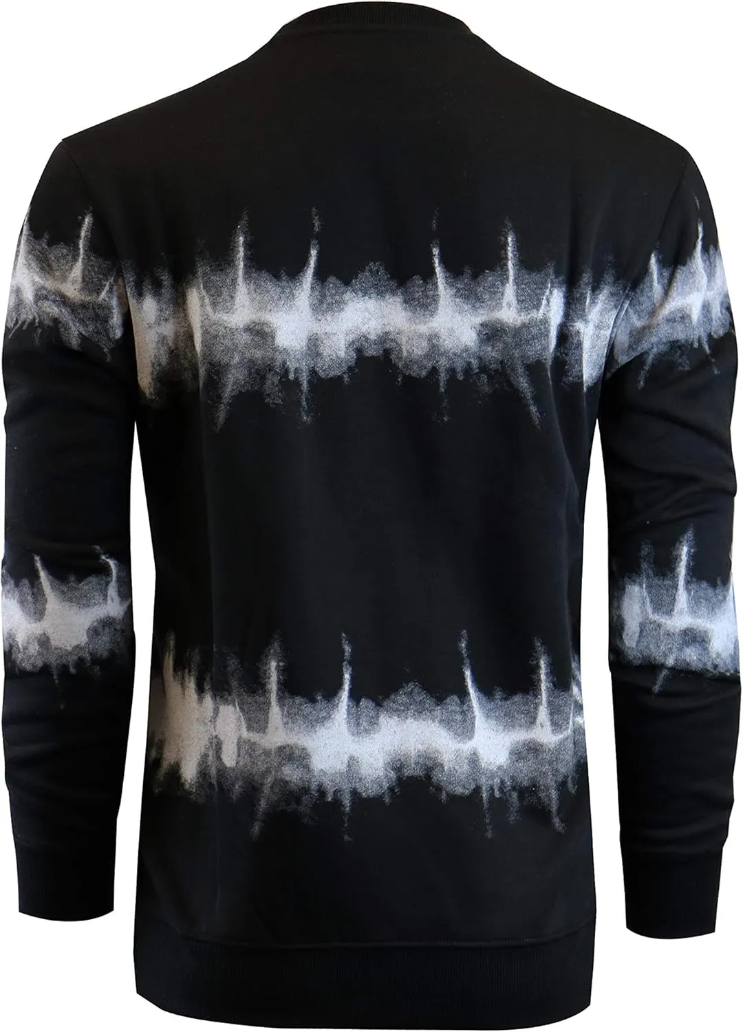 Screenshotbrand Mens Urban Hip Hop Premium Tie Dye Fleece - Pullover Active Urbanwear Street Fashion Crew Neck Sweatshirt