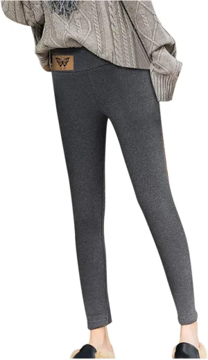 sdbrld Fleece Lined Jeans Women,Womens Fleece Lined Jeans Winter Warm Thermal Jeans Thicken Skinny Stretch Denim Pants Tights