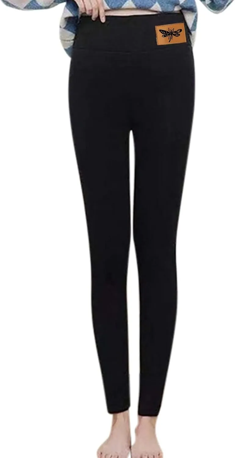 sdbrld Fleece Lined Jeans Women,Womens Fleece Lined Jeans Winter Warm Thermal Jeans Thicken Skinny Stretch Denim Pants Tights
