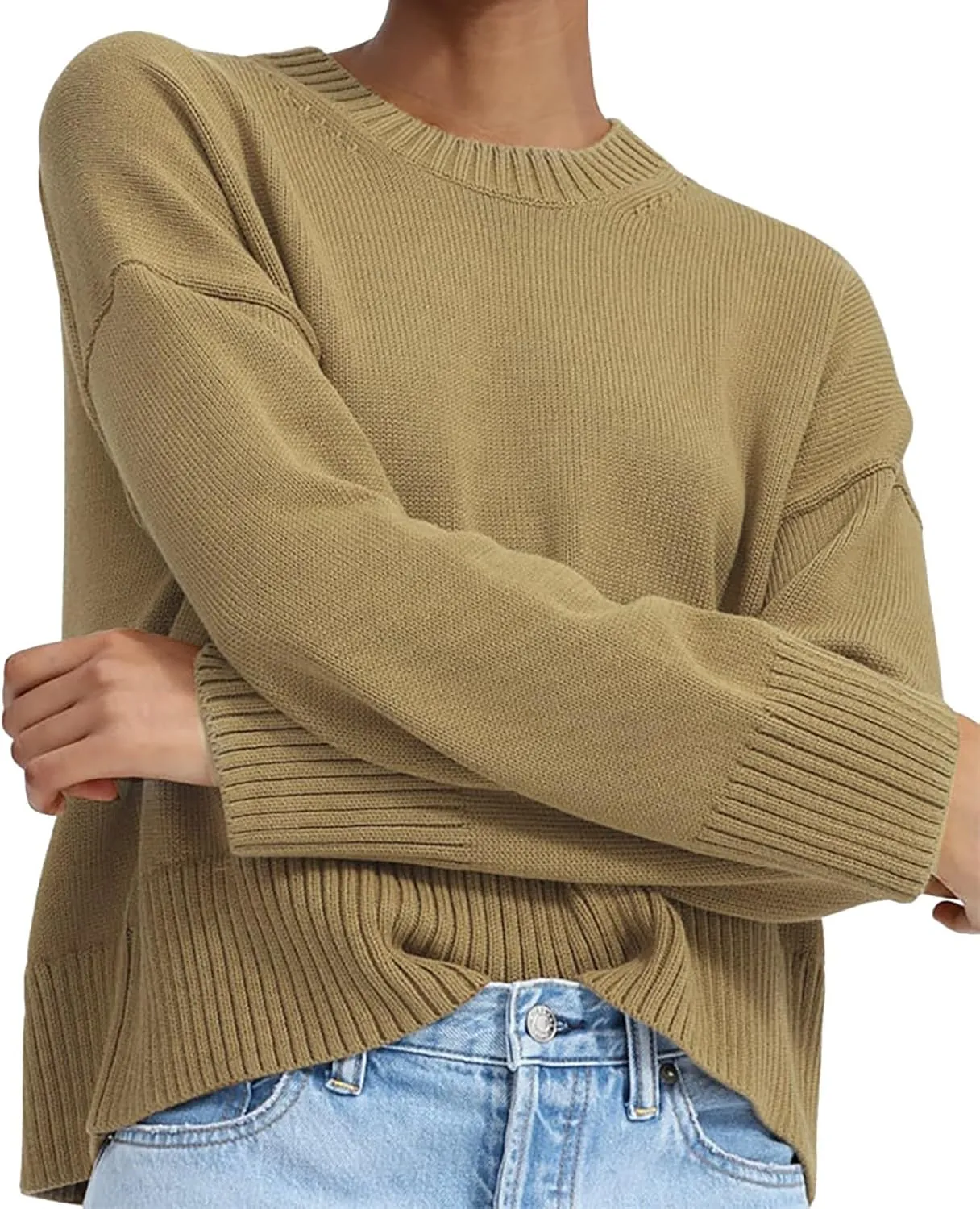 SHAOBGE Womens Sweaters 2000S Clothing for Women Blue Sweaters for Woman Pullover Sweaters for Women with Pockets