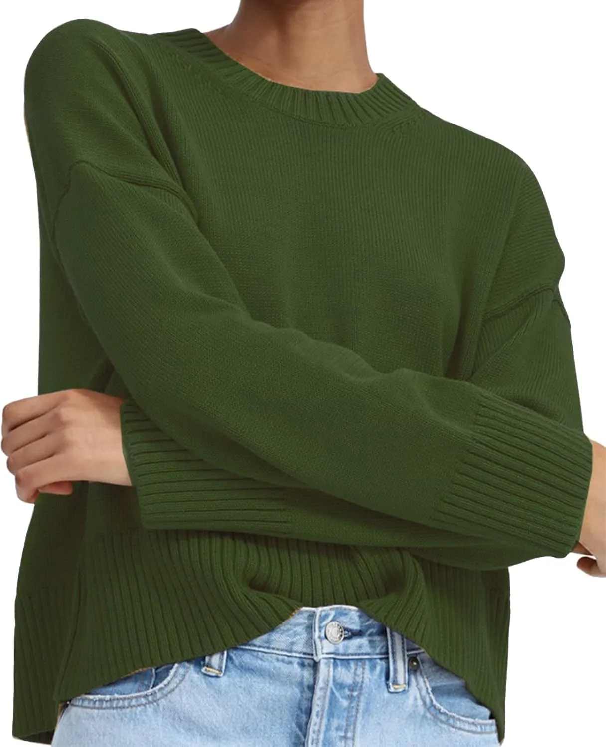 SHAOBGE Womens Sweaters 2000S Clothing for Women Blue Sweaters for Woman Pullover Sweaters for Women with Pockets