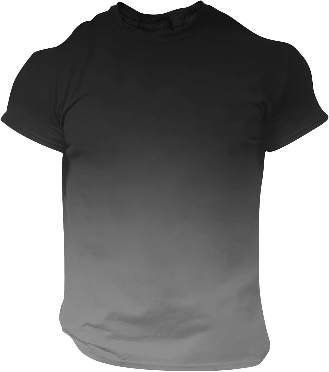 Shirts for Men Fashion Crewneck T-Shirts Moisture Wicking Short Sleeve Shirts Summer Casual Loose Ombre Tee Tops