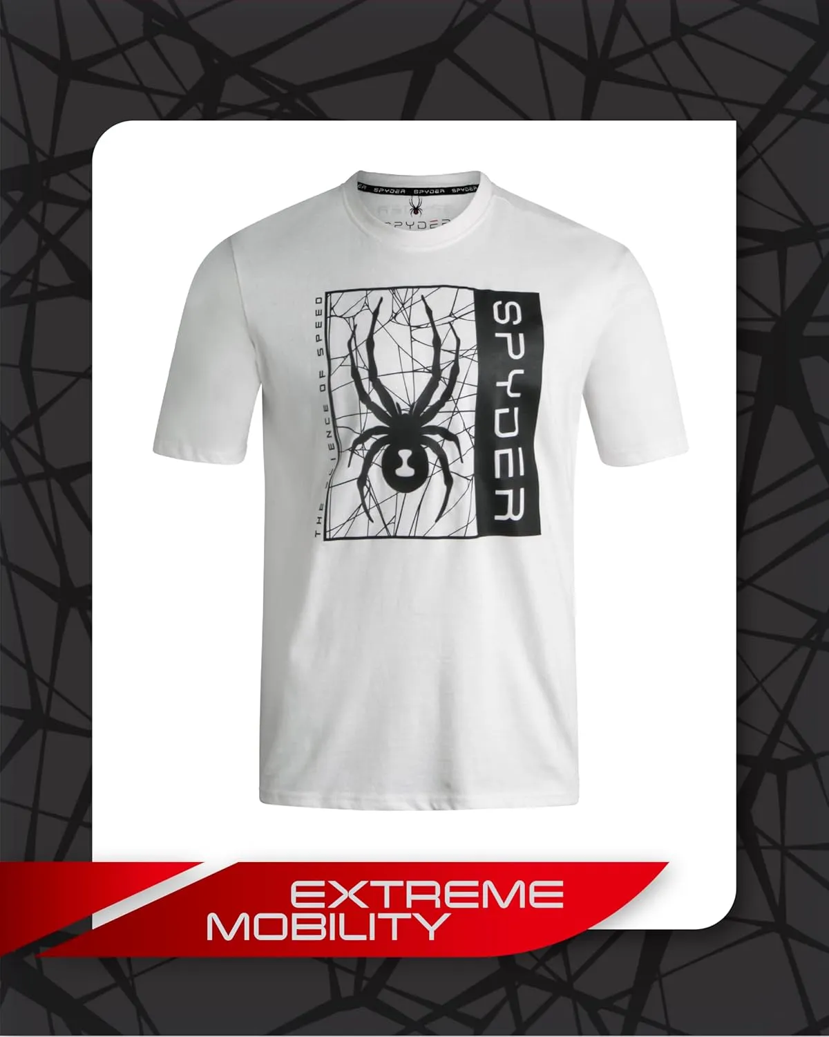 Spyder Mens Graphic T-Shirts - Soft Cotton Blend Classic Crewneck Short Sleeve Shirts for Men, Casual Shirts for Daily Wear