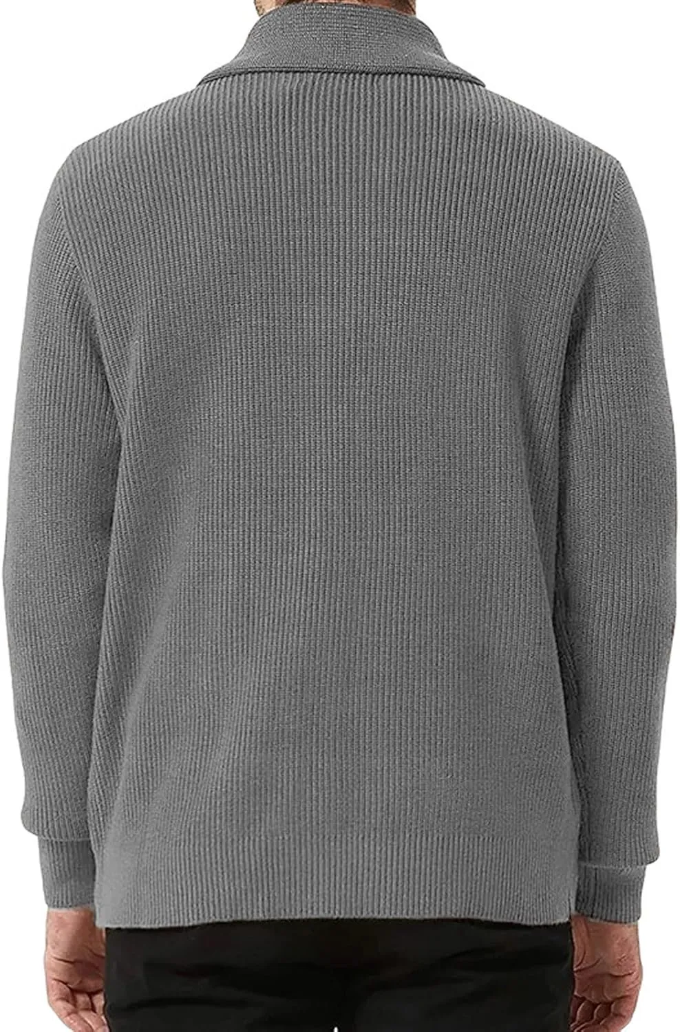 Sweaters For Mens Knit Button Down Chunky with Pockets Slim fit Casual Thick Sweaters Shawl Collar Cardigan Sweaters