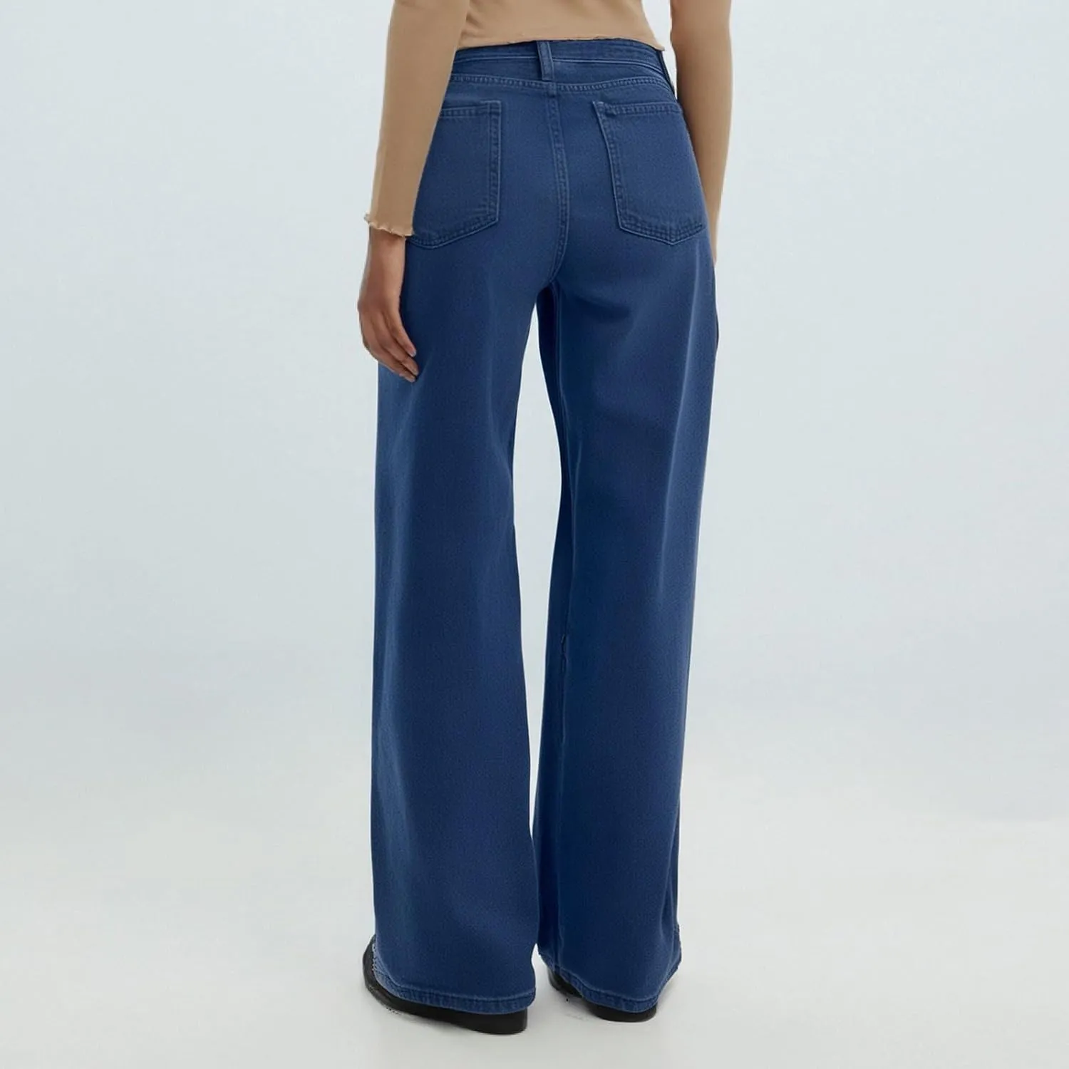 Sweatpants That Look Like Boyfriend Sweatpant Jeans Womens Wide Leg High Waist Jeans with Pockets