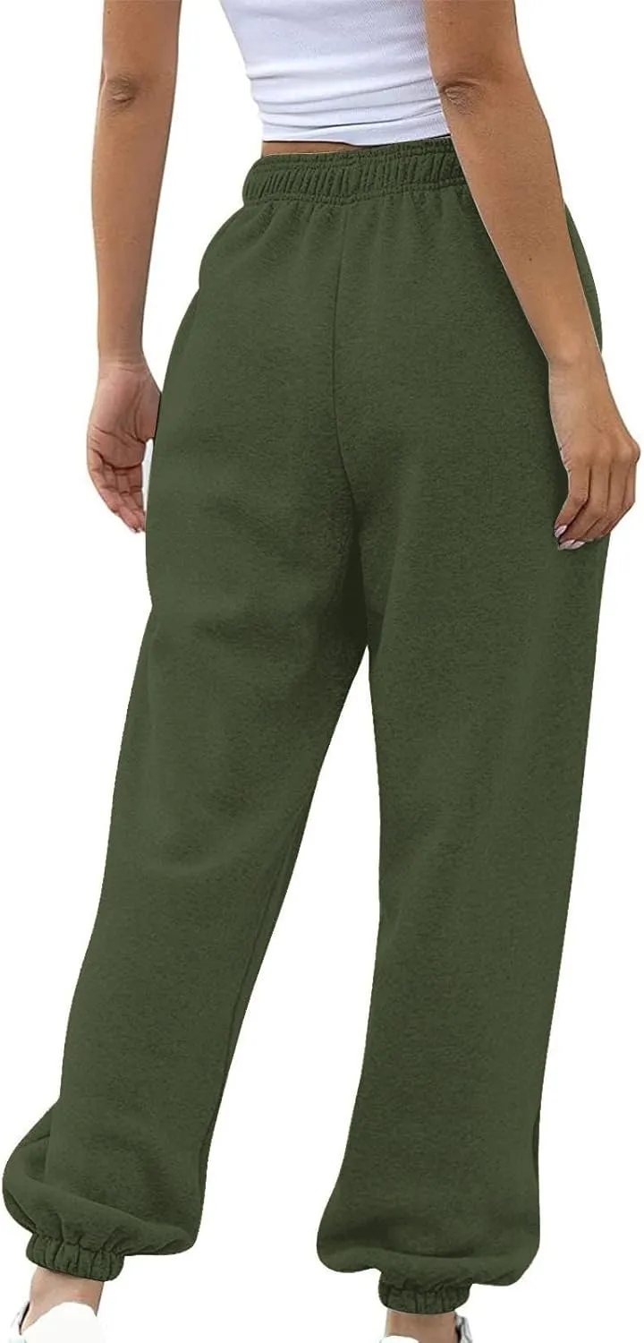Sweatpants Women Women's High Waisted Sweatpants Workout Active Joggers Pants Baggy Lounge Bottoms