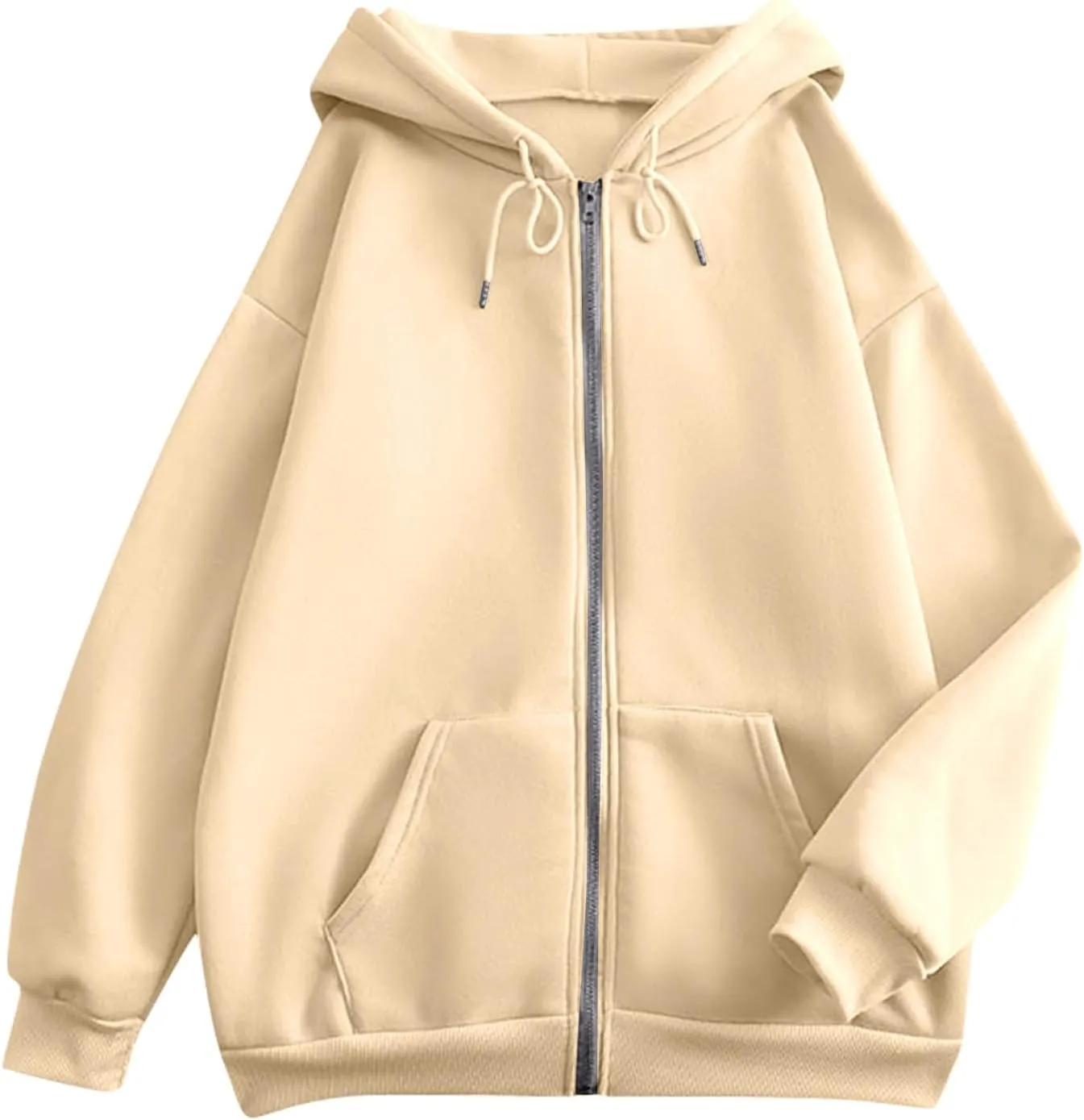 Sweatshirts for Women Womens Fashion Women Zip Up Hoodies Oversized Sweatshirts Casual 2024 Fall Jacket with Pockets