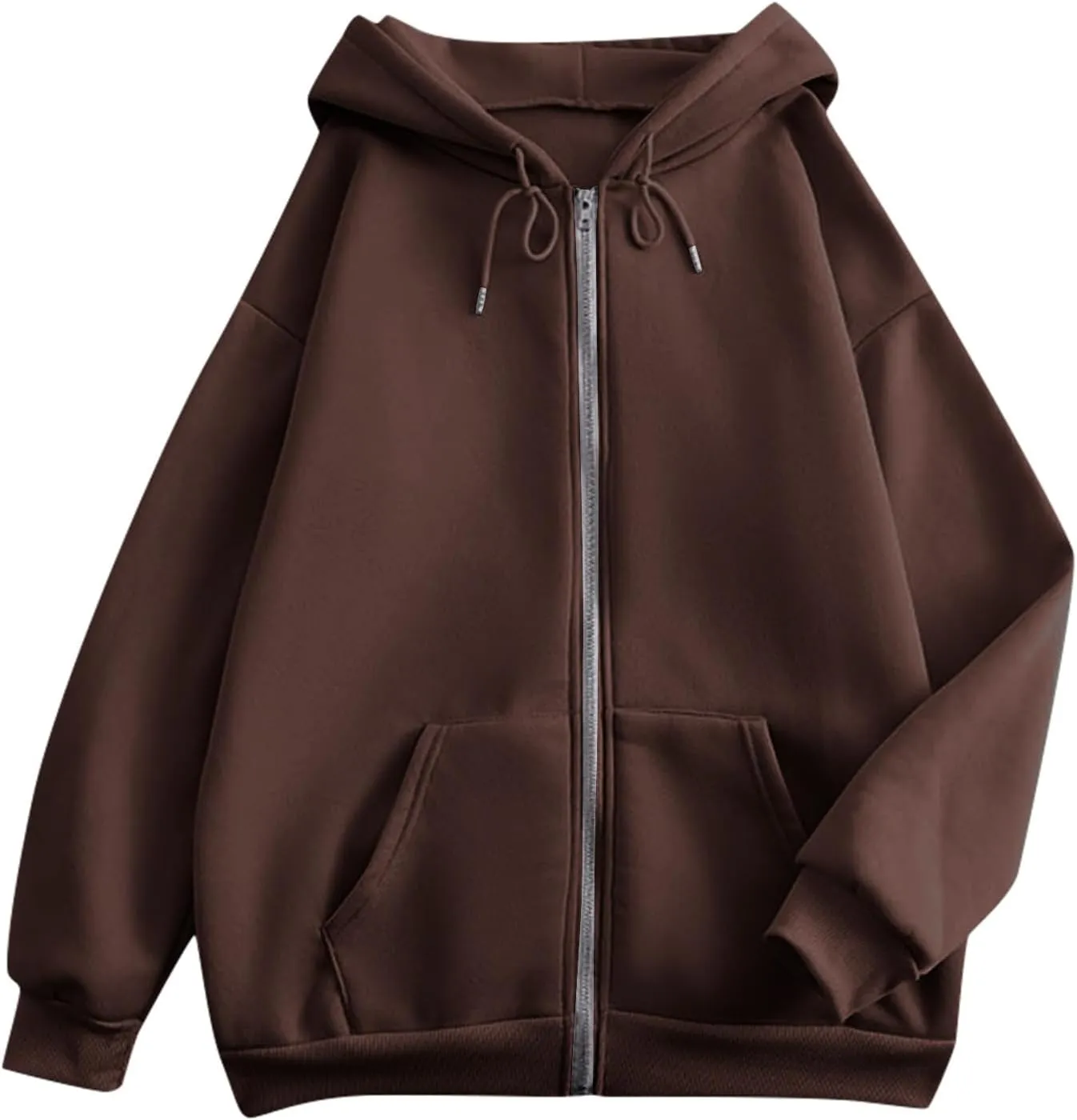 Sweatshirts for Women Womens Fashion Women Zip Up Hoodies Oversized Sweatshirts Casual 2024 Fall Jacket with Pockets