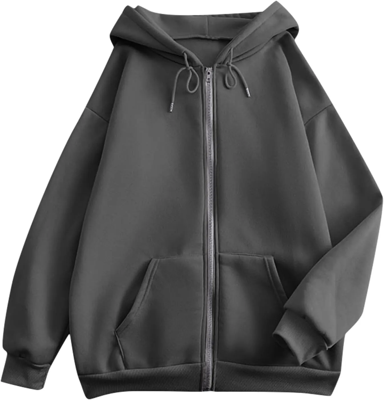 Sweatshirts for Women Womens Fashion Women Zip Up Hoodies Oversized Sweatshirts Casual 2024 Fall Jacket with Pockets
