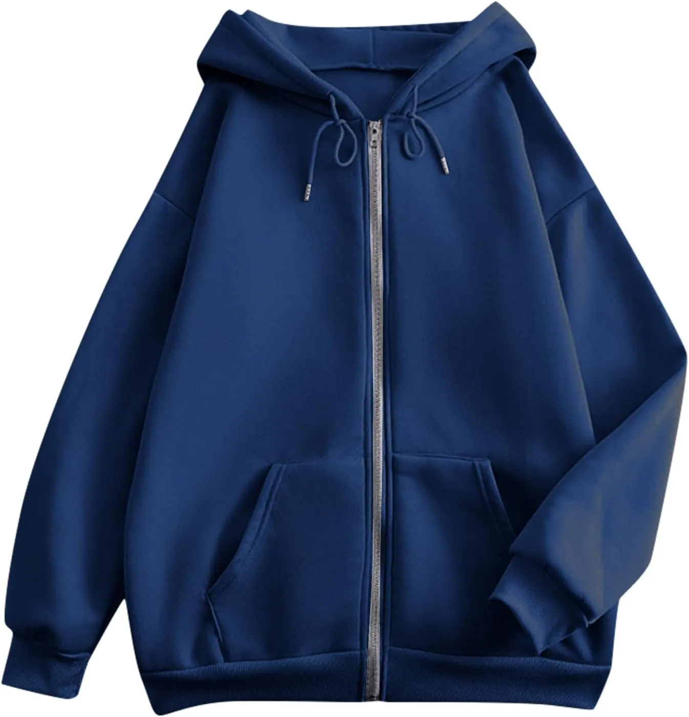 Sweatshirts for Women Womens Fashion Women Zip Up Hoodies Oversized Sweatshirts Casual 2024 Fall Jacket with Pockets