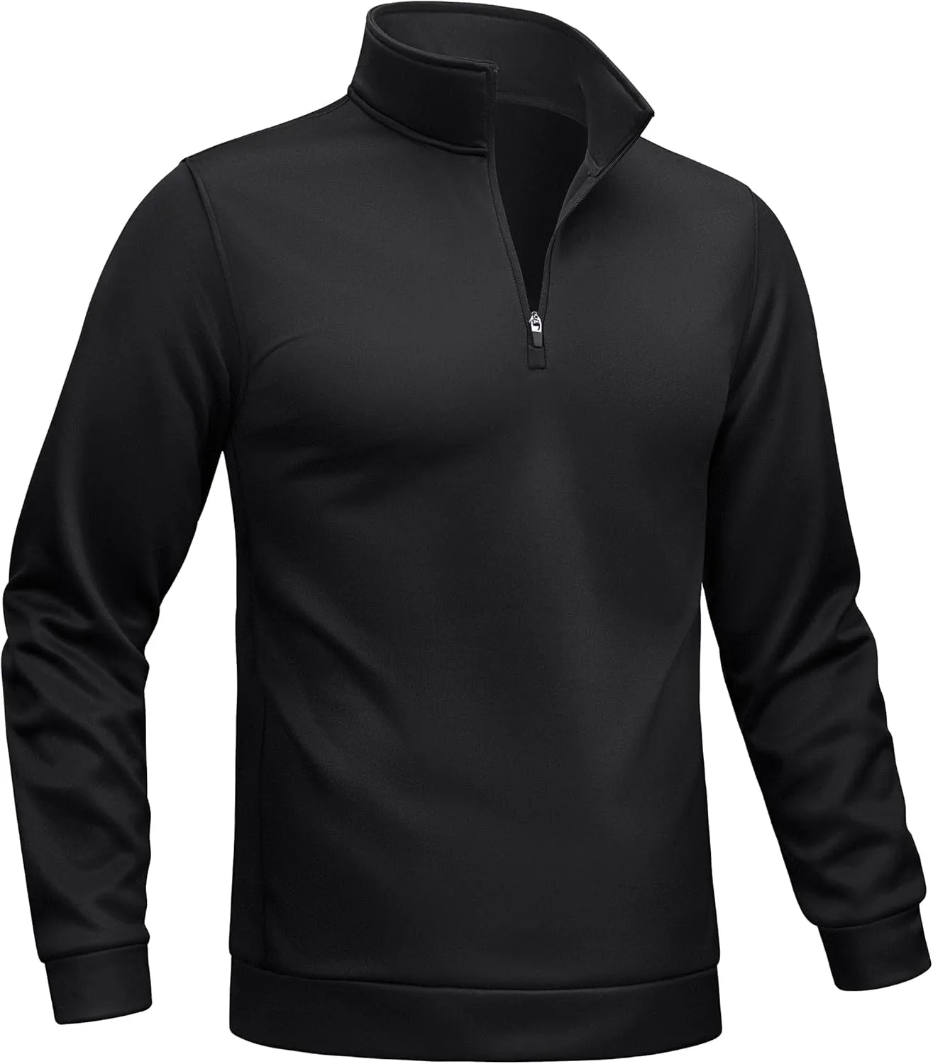 TACVASEN Men's Quarter Zip Pullover Sweatshirts Lightweight Fleece Lined Thermal Sweatshirts 1/4 Zip Golf Sweaters