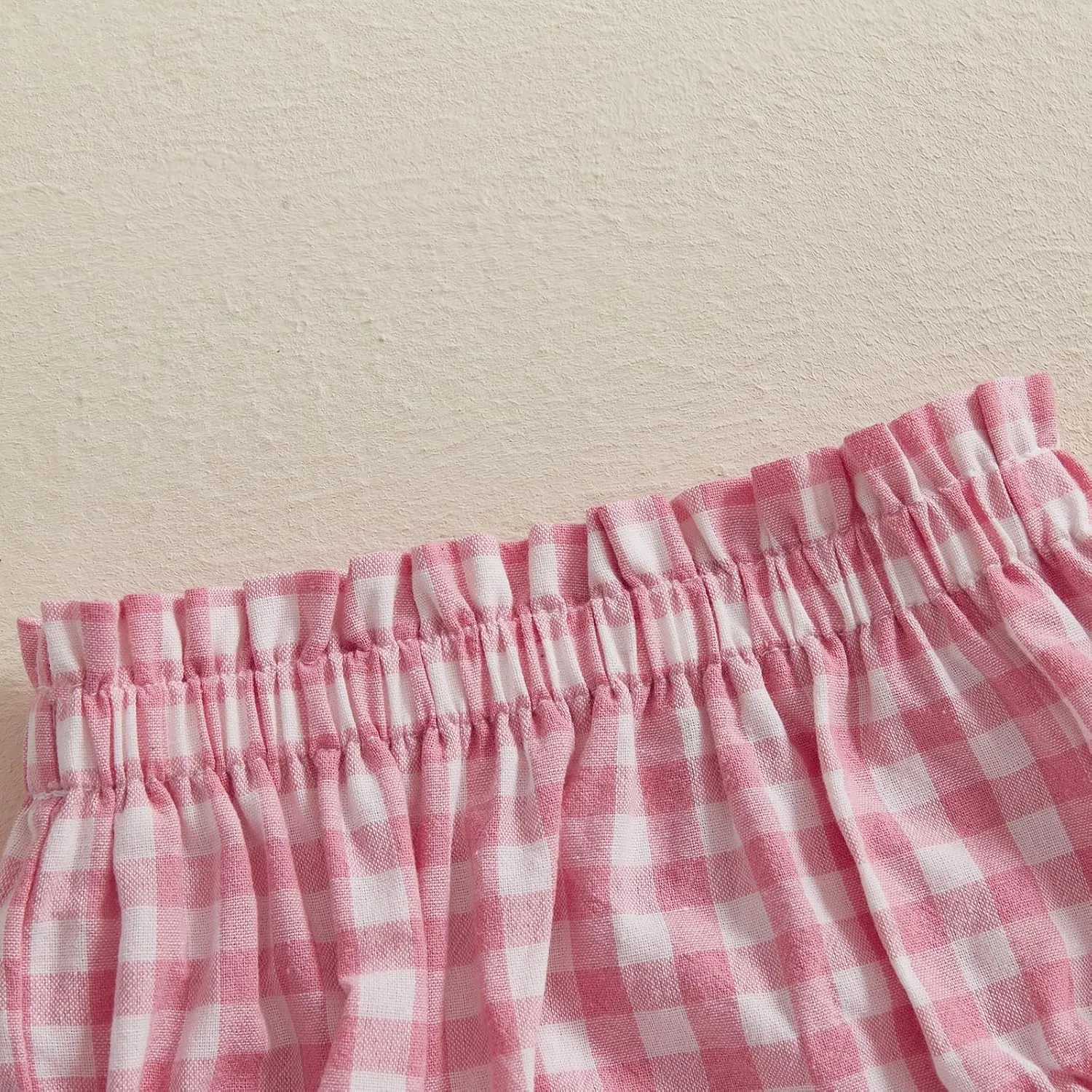Toddler Baby Boy Girl Shorts Cotton Linen Plaid Bloomers Shorts Newborn Harem Shorts Bottoms