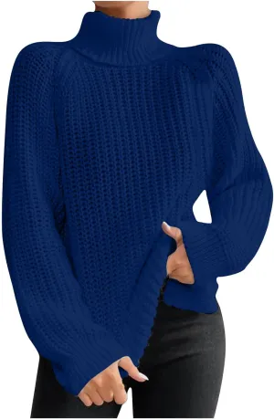 Turtleneck Sweaters for Women Long Sleeve Winter Clothes Pullover Sweaters Blouse Top 2023 Winter Sweaters