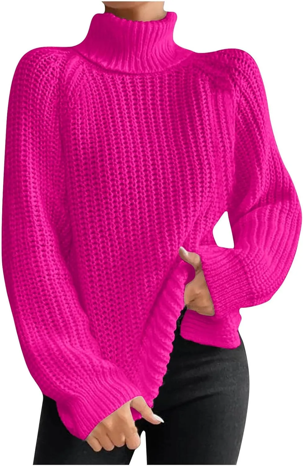 Turtleneck Sweaters for Women Long Sleeve Winter Clothes Pullover Sweaters Blouse Top 2023 Winter Sweaters