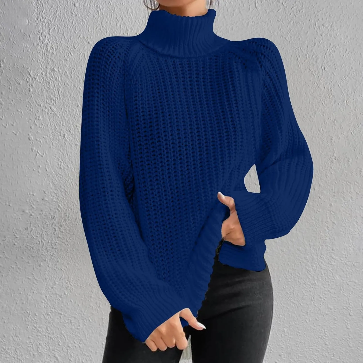 Turtleneck Sweaters for Women Long Sleeve Winter Clothes Pullover Sweaters Blouse Top 2023 Winter Sweaters