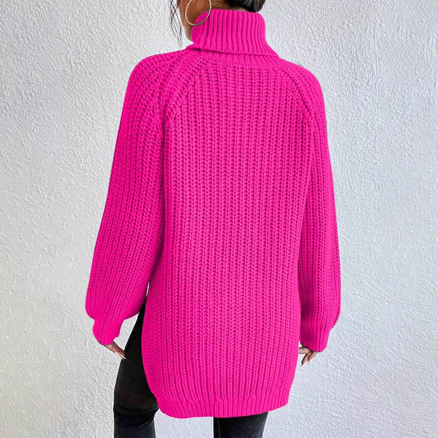Turtleneck Sweaters for Women Long Sleeve Winter Clothes Pullover Sweaters Blouse Top 2023 Winter Sweaters
