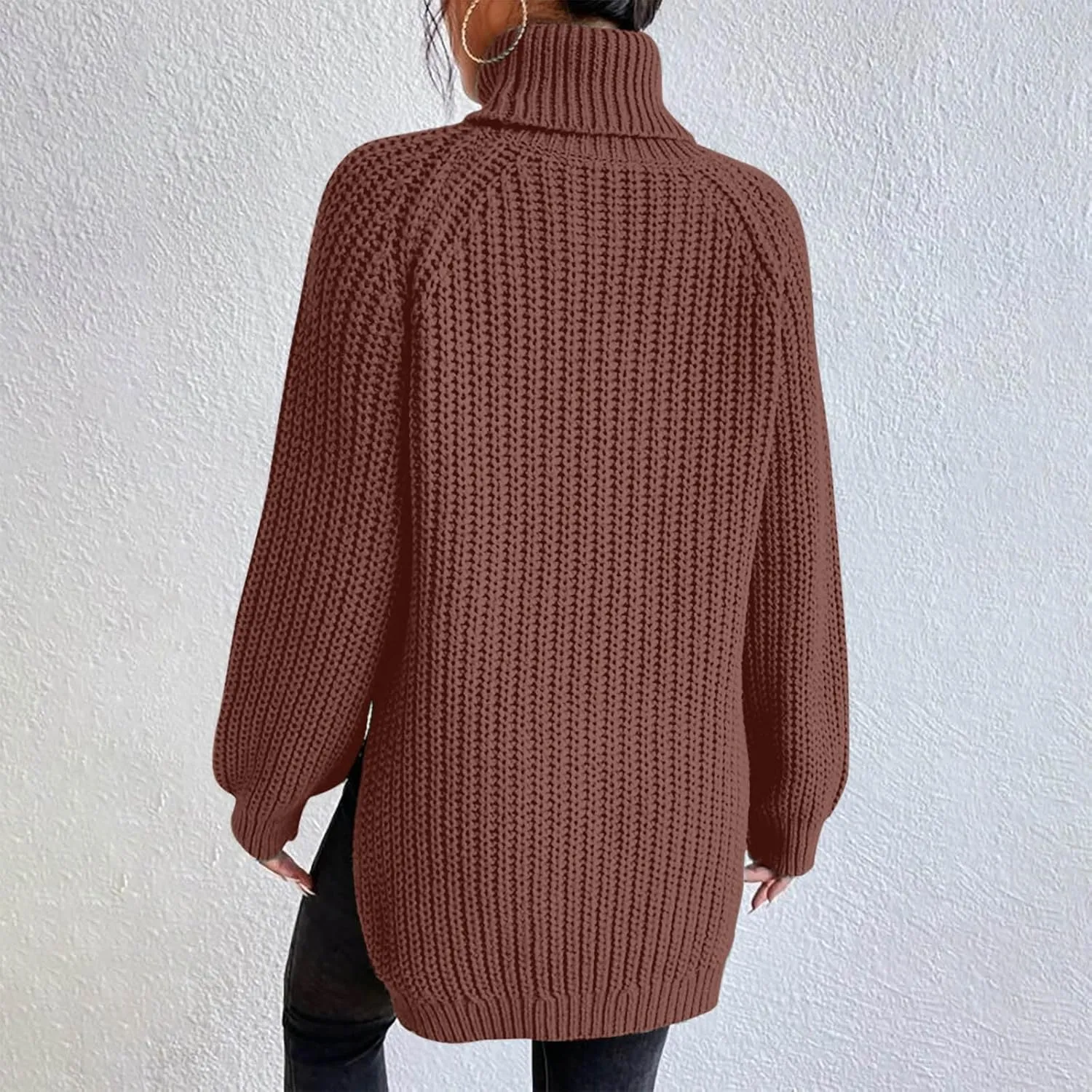 Turtleneck Sweaters for Women Long Sleeve Winter Clothes Pullover Sweaters Blouse Top 2023 Winter Sweaters