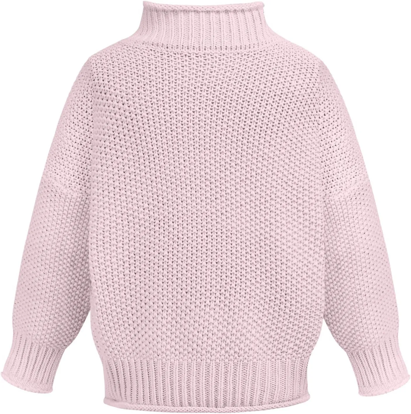 Turtleneck Sweaters for Women Oversized Sweaters Ribbed Knit Sweater Winter Tunic Sweater Cute Sweaters Jumper Tops