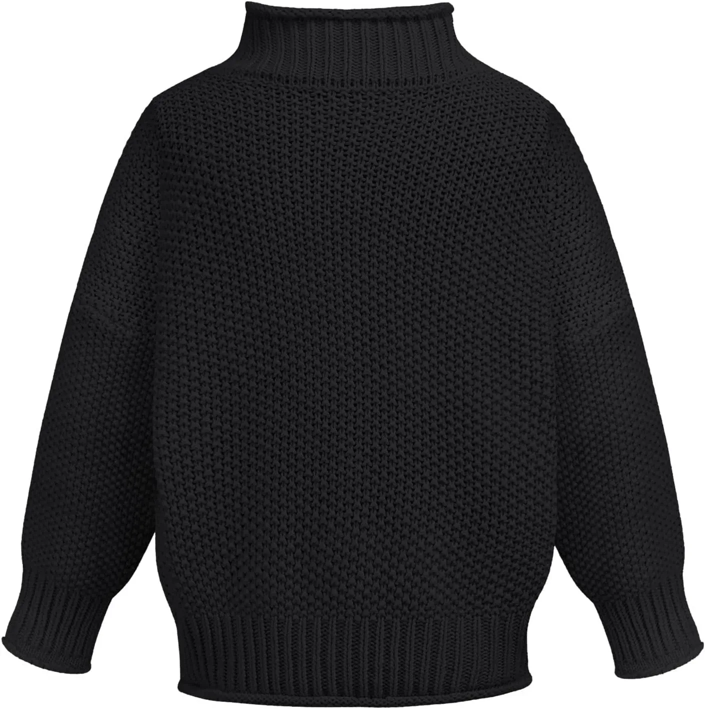 Turtleneck Sweaters for Women Oversized Sweaters Ribbed Knit Sweater Winter Tunic Sweater Cute Sweaters Jumper Tops
