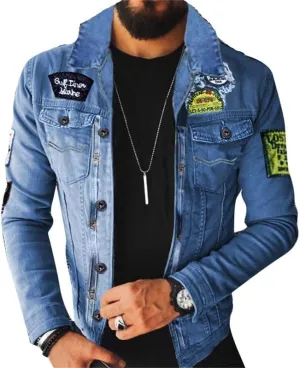 VIVICOLOR Mens Sherpa Fleece Denim Coat Men's Fur Lined Denim Trucker Jackets Sherpa Collar Lined Denim Jacket