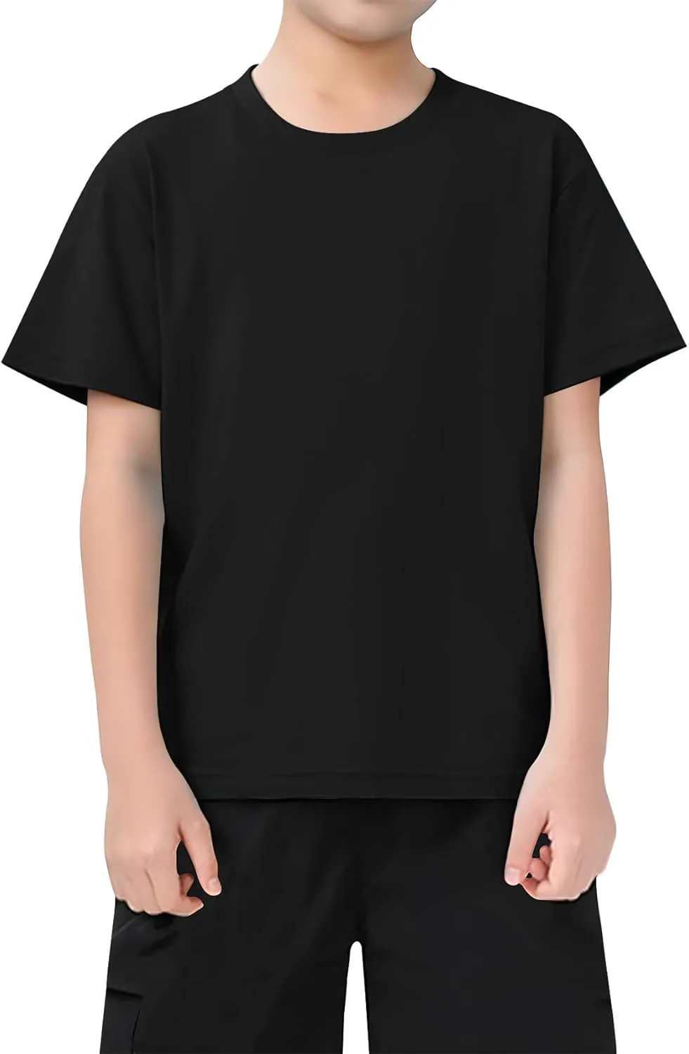 VOGRYE 2 Pack Boys Shirts Short Sleeve Shirts for Boys Cotton T-Shirts Kids Toddler Tshirts Tees Clothes Summer Tops
