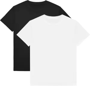 VOGRYE 2 Pack Boys Shirts Short Sleeve Shirts for Boys Cotton T-Shirts Kids Toddler Tshirts Tees Clothes Summer Tops