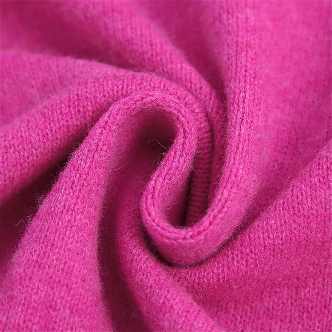 Women GN Turtleneck Knitted Sweater Jumper Female Elegant Oversize Pullovers Chic Tops