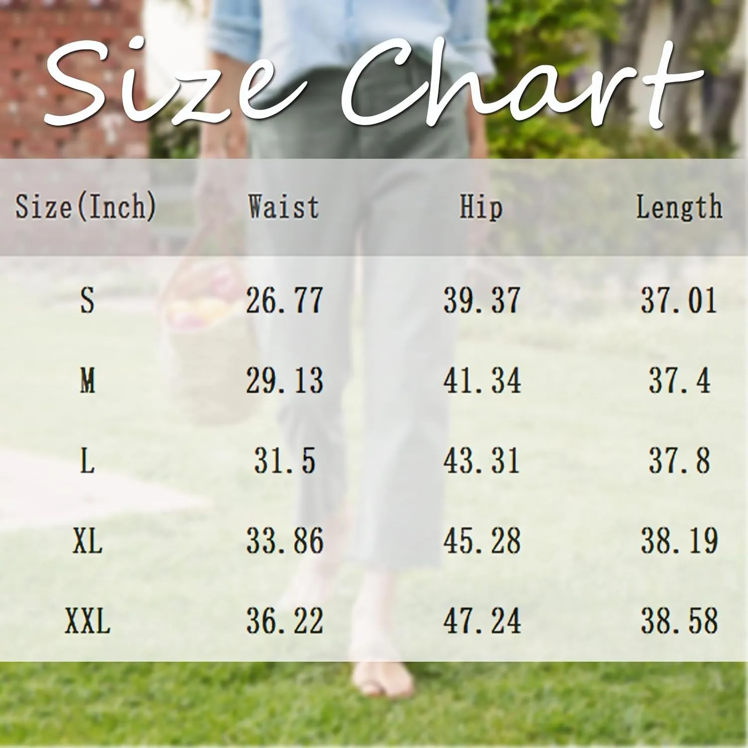 Women Linen Pants Wide Leg Cropped Pants with Raw Hem Casual Chino Pants with Pockets Loose Dressy Sailor Pants