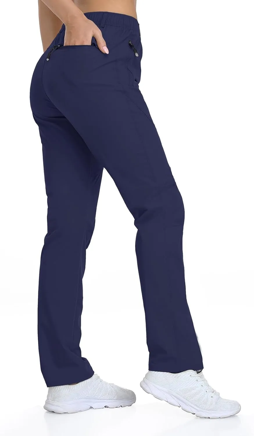 Women Travel Golf Pants 27''/29''/31'' Lightweight Quick Dry Hiking Outdoor Athleisure Pants Water Resistant Lounge Casual
