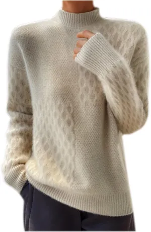 Women Turtleneck Warm Sweater Long Sleeve Comfortable Sweaters Casual Trendy Chunky Sweaters