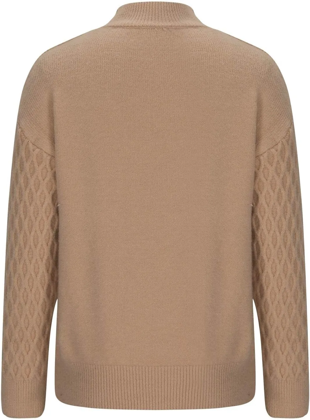 Women Turtleneck Warm Sweater Long Sleeve Comfortable Sweaters Casual Trendy Chunky Sweaters