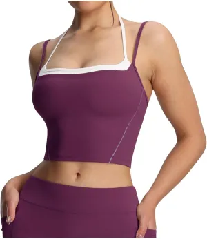 Womens Athletic Tank Tops Moisture-Wicking Yoga Workout Gym Cami Tops Comfort Breathable Bodycon Camisoles