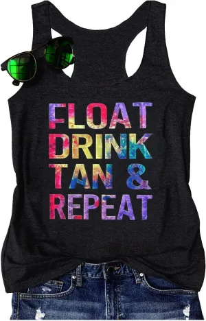 Womens Boho Floral Tank Tops Vintage Mandala Racerback Tank Summer Short Sleeve Tank Cute Tank Tops