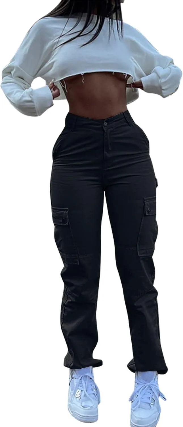 Women's Cargo Jeans Pants