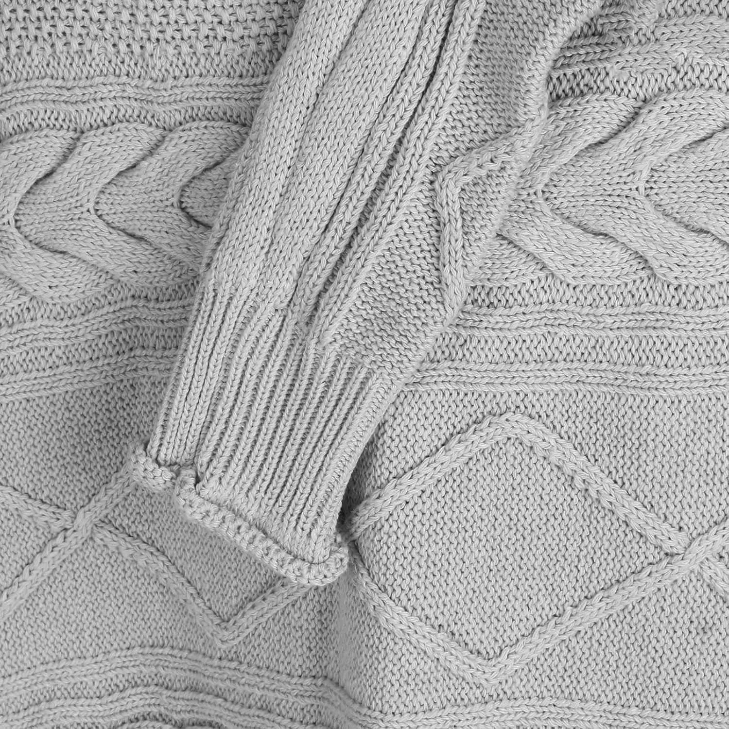 Womens Chunky Knitted Sweaters 2023 Fall Turtleneck Sweaters Loose Oversized Pullover Sweaters Batwing Sleeve Tops