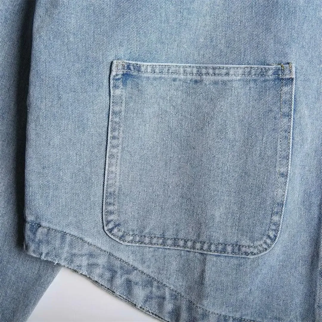 Women's Denim Outerwear Jacket Vintage Jeans Coats Denim Shirt Denim Tops
