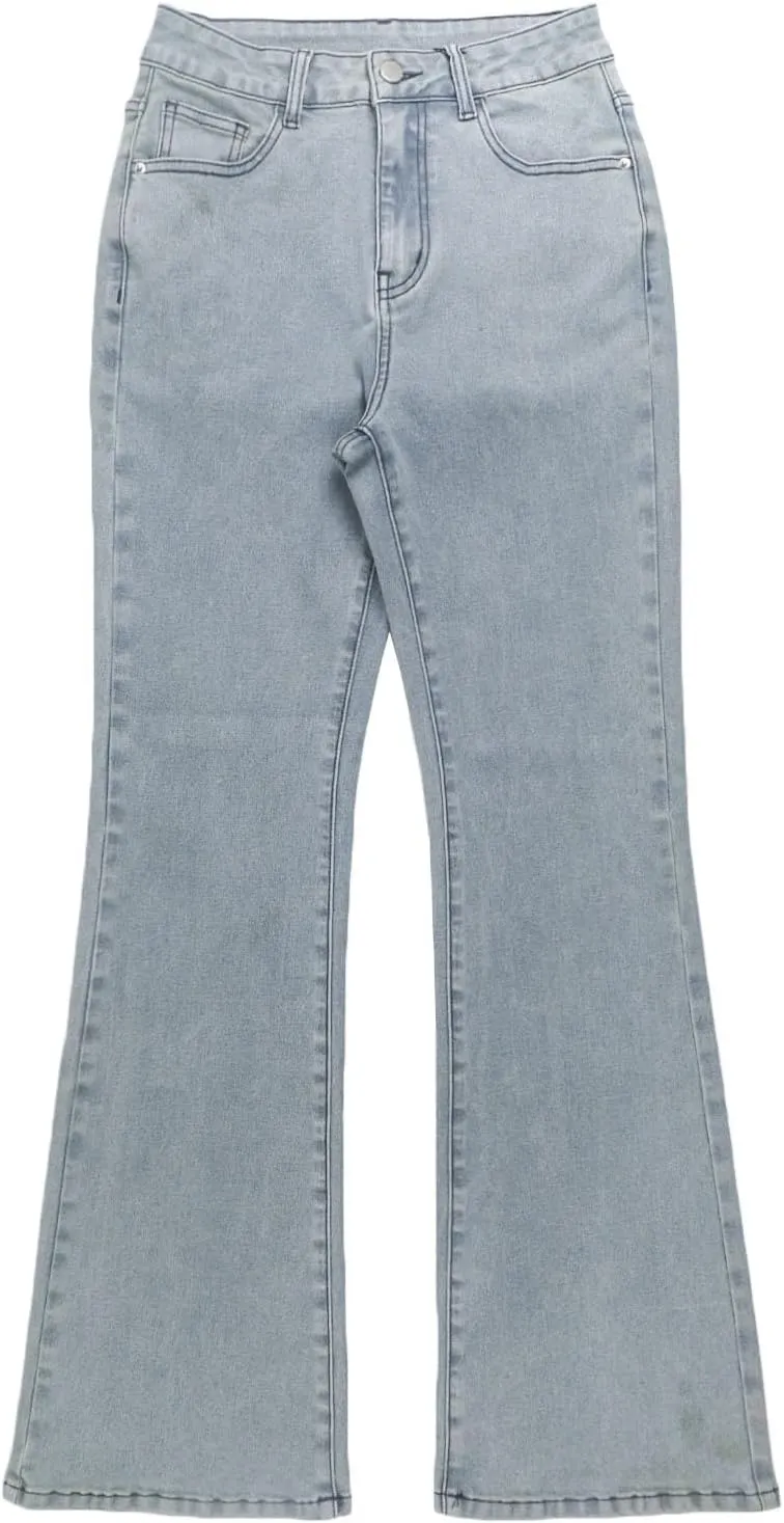 Women's Flare Bell Bottom Jeans High Waisted Wide Leg Bootcut Jeans Stretchy Denim Pants Y2k Streetwear Jeans Women