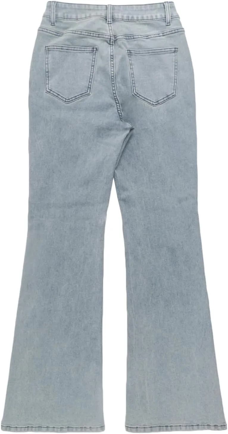 Women's Flare Bell Bottom Jeans High Waisted Wide Leg Bootcut Jeans Stretchy Denim Pants Y2k Streetwear Jeans Women