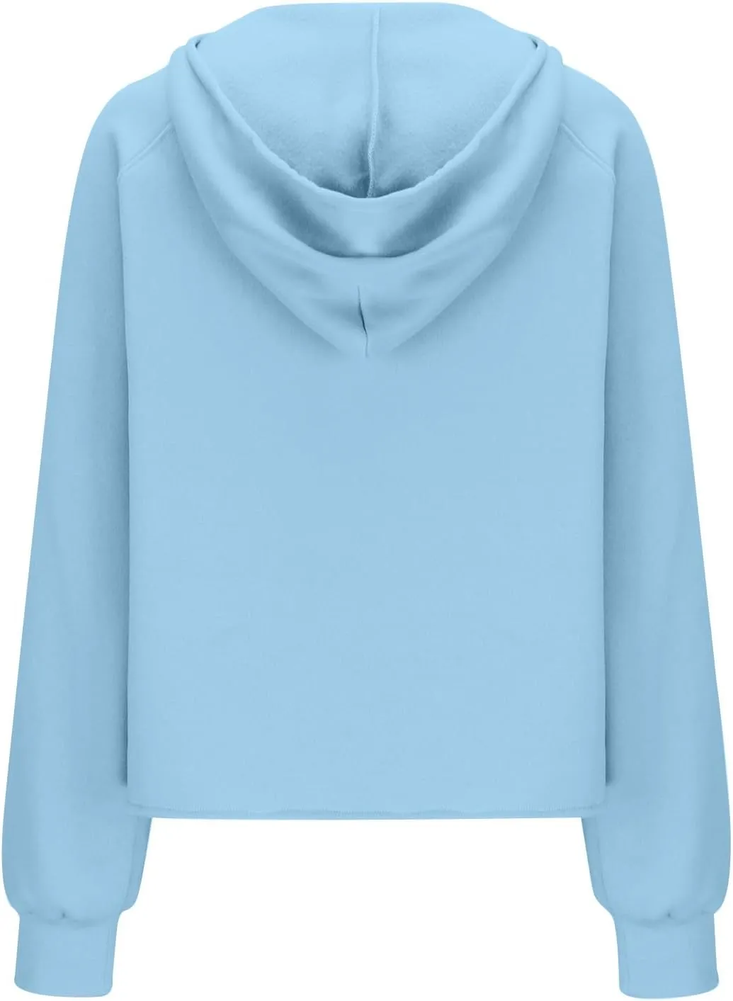 Womens Half Zip Sweatshirts 2024 Fleece Hooded Pullover Sweatshirts Thumb Hole Cropped Long Sleeve Tops with Pockets